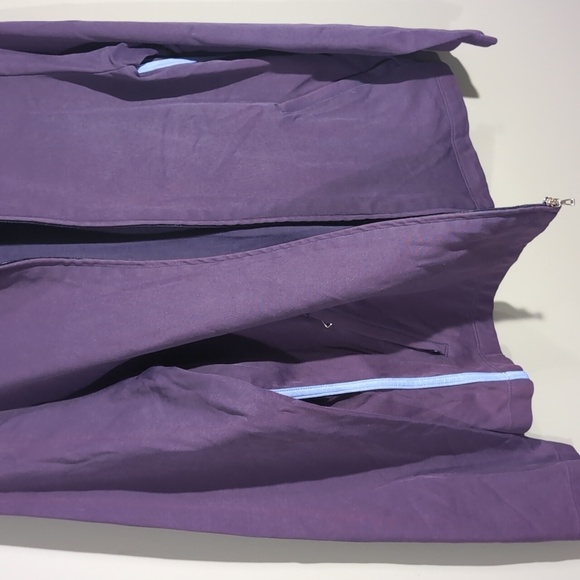 Lands' End Purple Full Zip Athletic Jacket - Picture 7 of 9